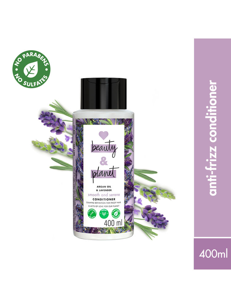Love Beauty & Planet Argan Oil And Lavender Sulphate Free Conditioner For Dry & Frizzy Hair