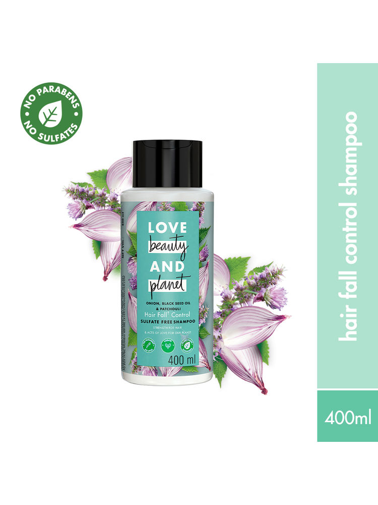 Love Beauty & Planet Onion, Black Seed & Patchouli Hair Fall Control Sulphate Free Shampoo