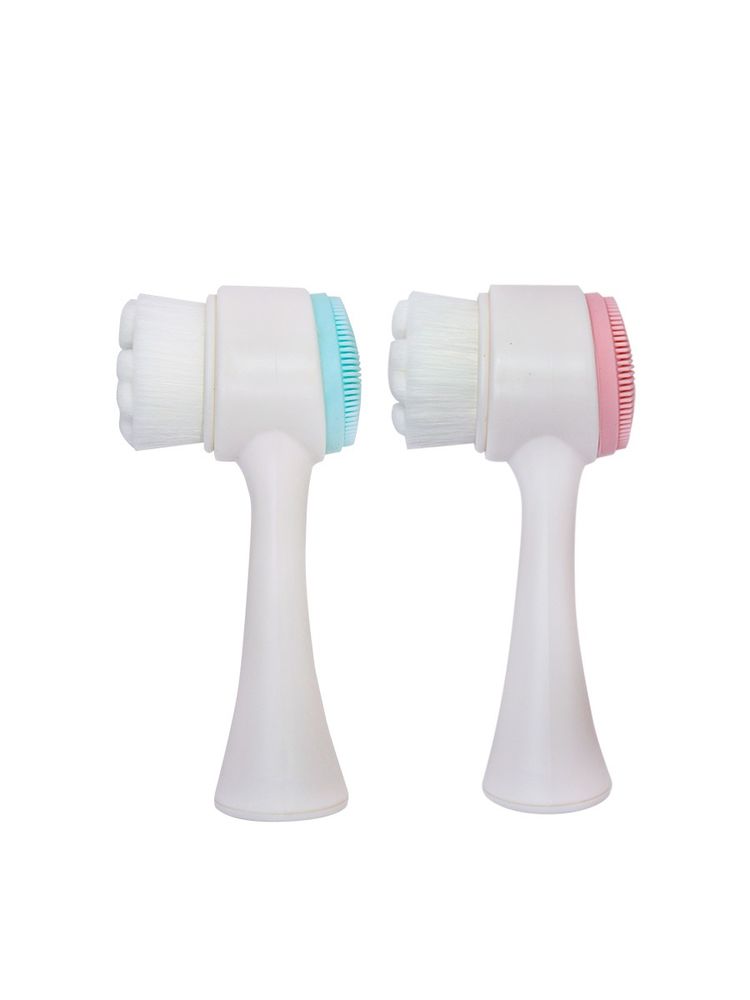 Bronson Professional 2 In 1 Soft Bristles Face Cleansing Brush (Color May Vary)