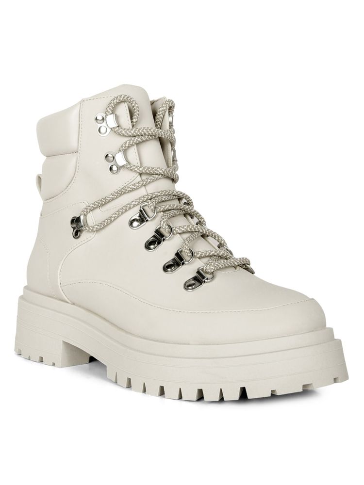 London Rag Solid Off White Casual Boots-picture-22