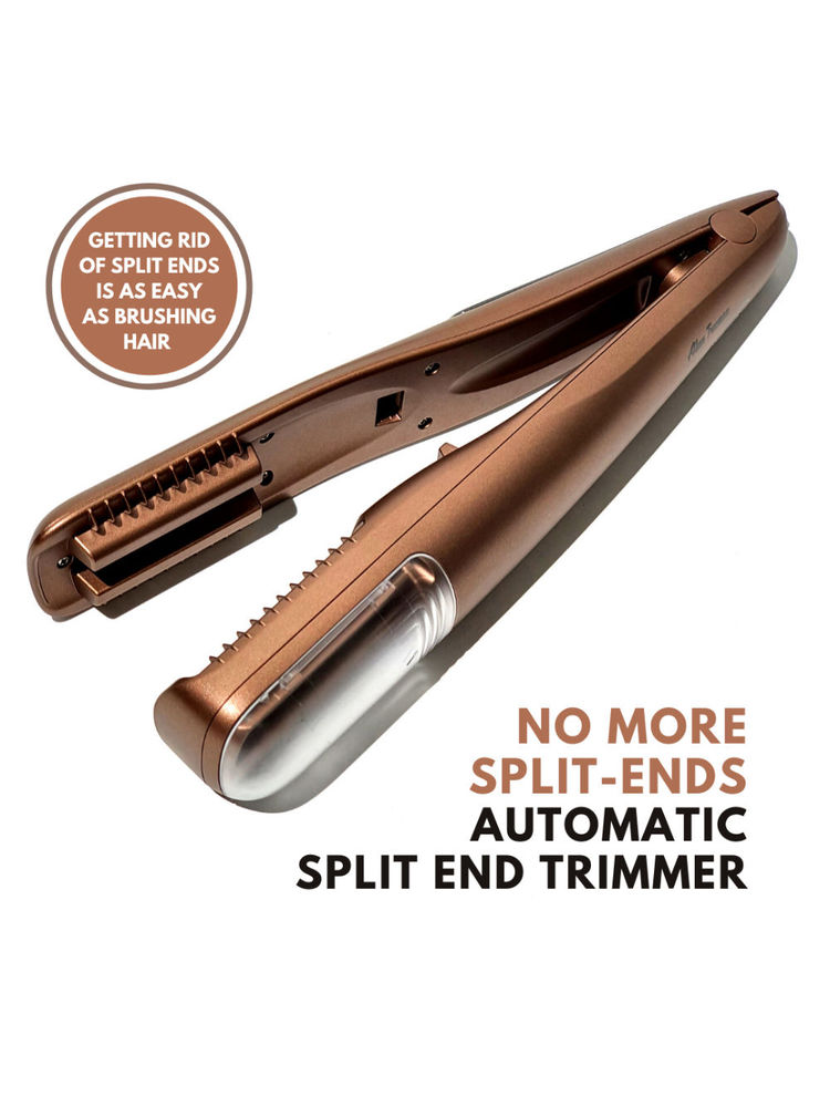 Alan Truman Automatic Split-ends Trimmer For Dry And Damaged Hair-ends And Flyaways - Gold