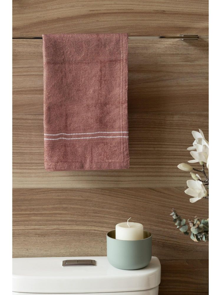 ACKROSS Voyager Collection Cotton Hand Towel 350 GSM Coconut (Pack of 2)-picture-20