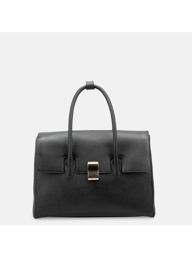 Gioia Saffiano Work Black Handbag-picture-26