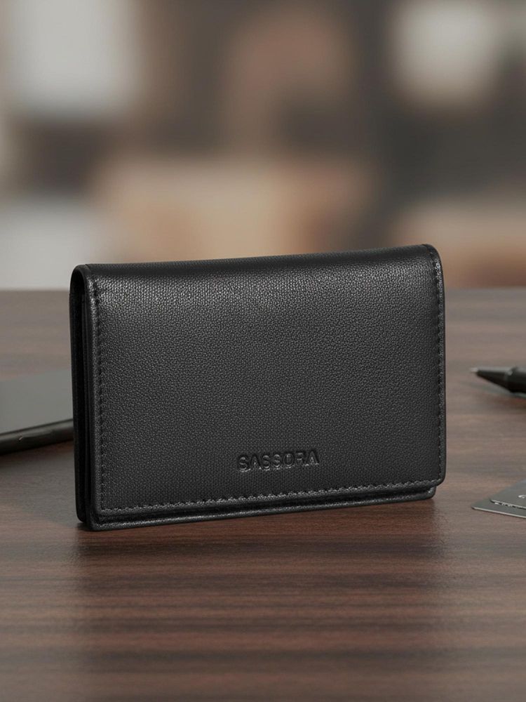 Sassora Genuine Leather RFID Blocking Slim Minimalist Card Holder (S)-picture-28