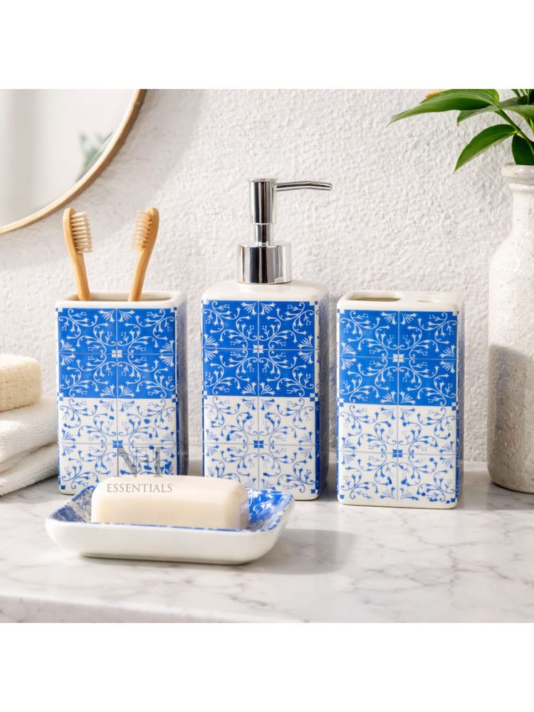 NFI Essentials Ceramic 4 Piece Bathroom Accessories Set-picture-12