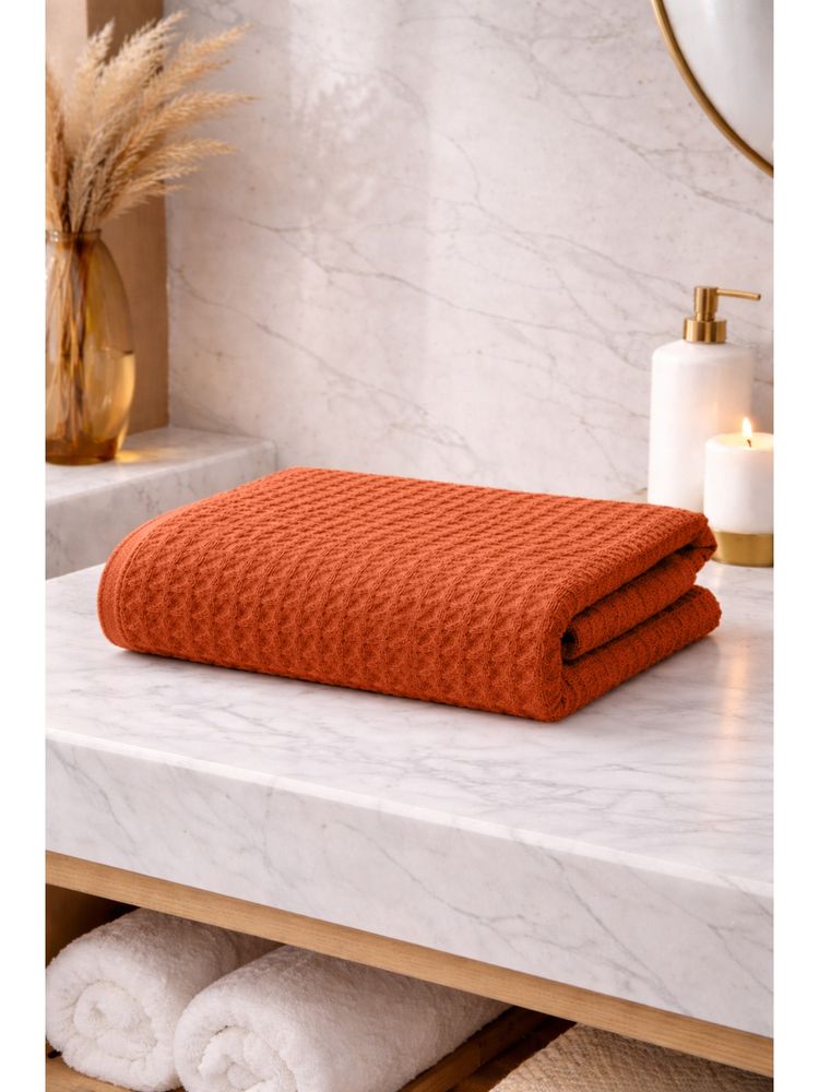 MULBERRY LIVING Waffle Bath towel - Copper-picture-49