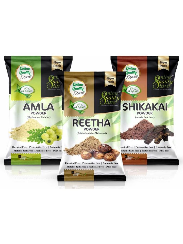 Online Quality Store Reetha Amla Shikakai Powder For Hair & Skin-picture-44