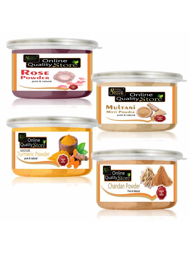 Online Quality Store Multanimitti Powder, Chandan, Kasturi Turmeric & Rose Powder for Hair & Skin-picture-28