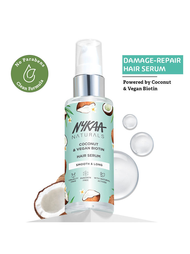 nykaa hair NYKAA Naturals Coconut Oil & Vegan Biotin Hair Serum for Damage Repair-picture-18