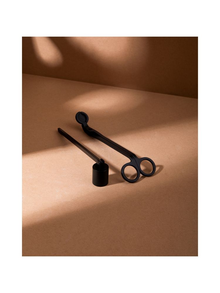SEVA HOME Black Care Kit Extends Candle Life Snuffer Wick Trimmer Accessory-image-19