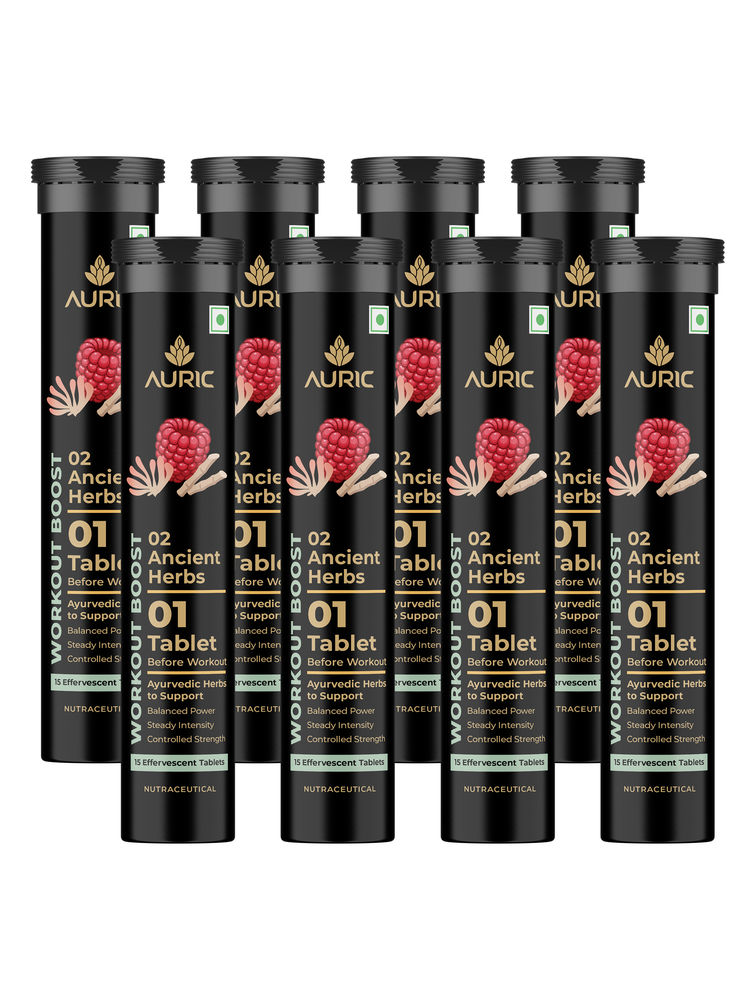 Auric Ancient Herbs Workout Boost Tablets - Pack Of 8-image-41