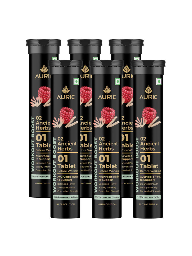 Auric Ancient Herbs Workout Boost Tablets - Pack Of 6-image-40