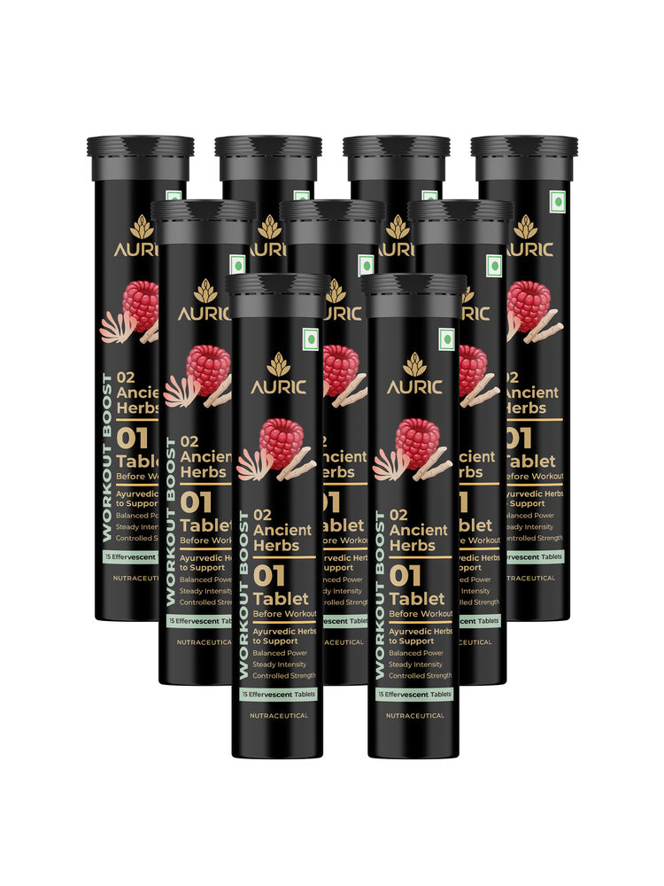 Auric Ancient Herbs Workout Boost Tablets - Pack Of 9-image-42