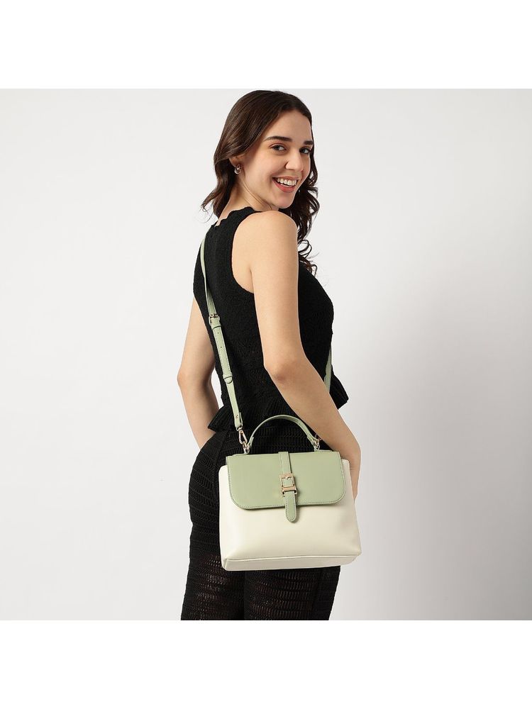 fastrack accessories Fastrack Green Solid Mini Vibe Slingbag with Detachable Strap-picture-27