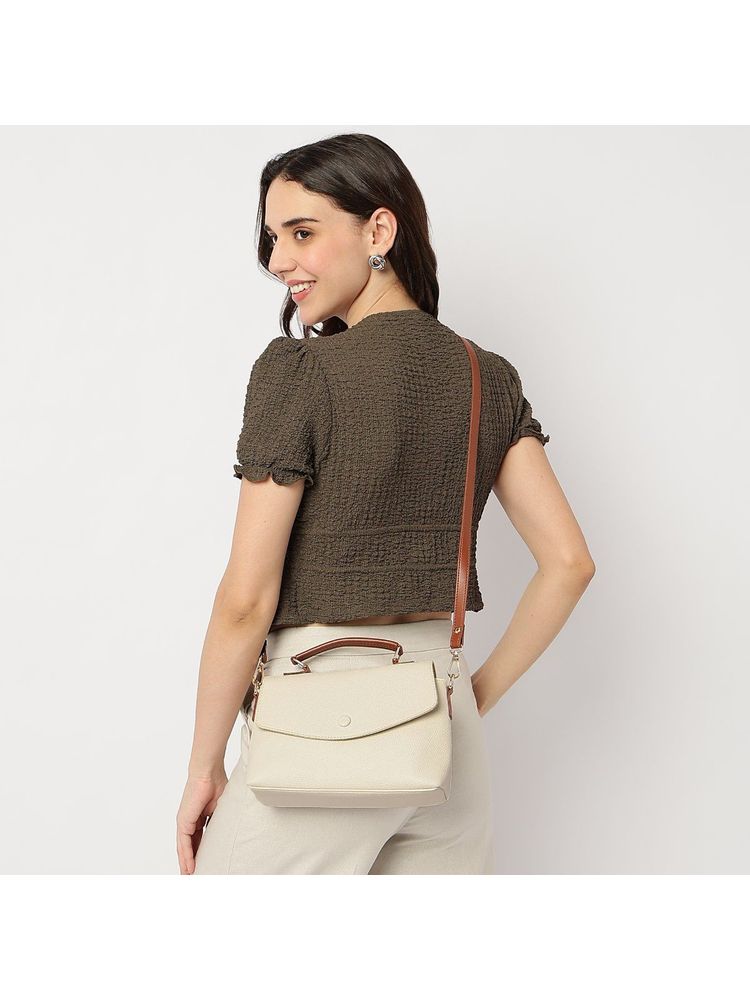fastrack accessories Fastrack White Solid Pebble Pop Mini Slingbag with Detachable Strap-picture-15