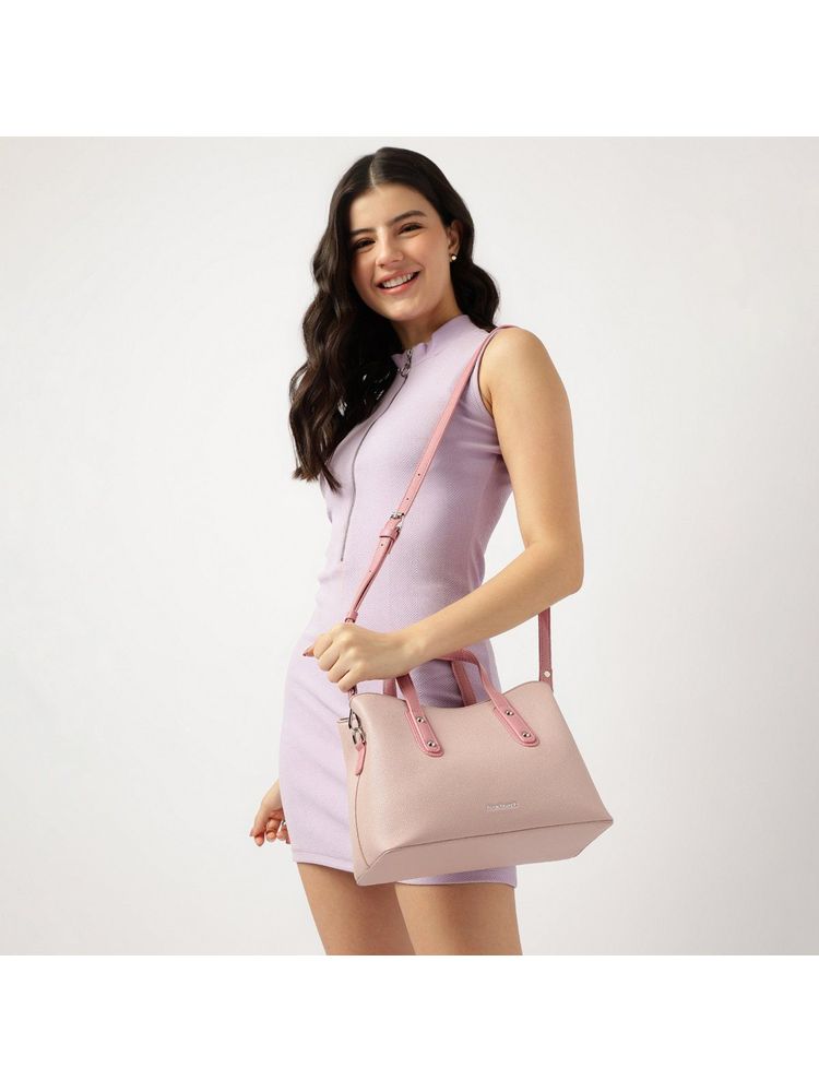 fastrack accessories Fastrack Pink Solid On Loop Slingbag with Detachable Strap-picture-35