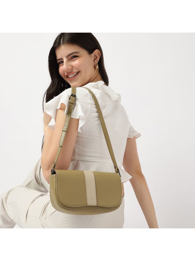 fastrack accessories Fastrack Olive Solid On The Go Sling Bag-picture-14