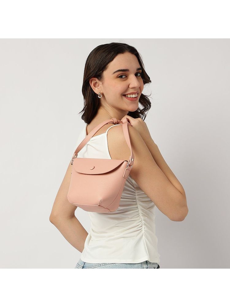 Fastrack Pink Solid Catch Me If You Can Sling Bag-image-33