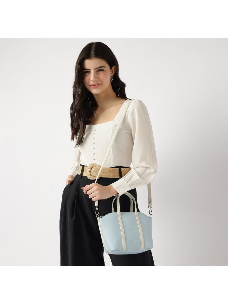 fastrack accessories Fastrack Blue Textured Smooth Talker Sling Bag-picture-27