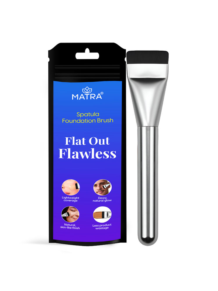 Matra Spatula Foundation Brush Ultra Thin Flat Head Top Makeup Blending Applicator for Glass Skin-picture-15