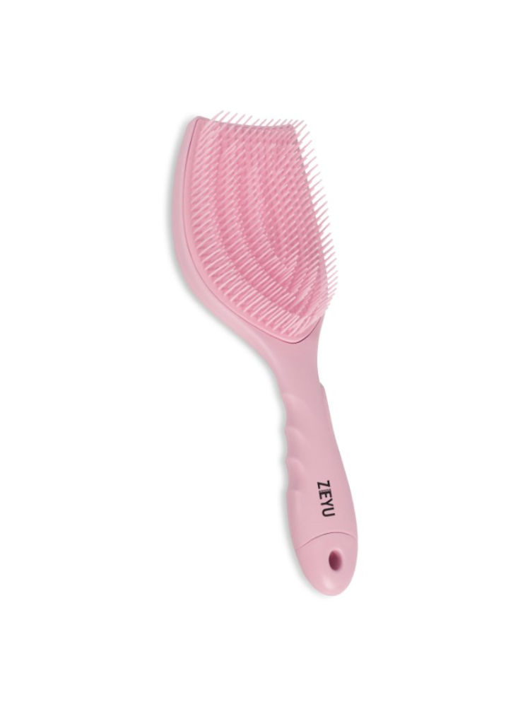 ZEYU Detangler Hairbrush with Removable Cleaning Brush - Pink-picture-17
