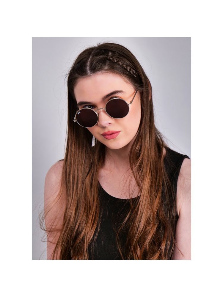 MAGNEQ Round Shaped Silver UV Protected Polarized Unisex Sunglasses MG 8343/S C4-picture-27