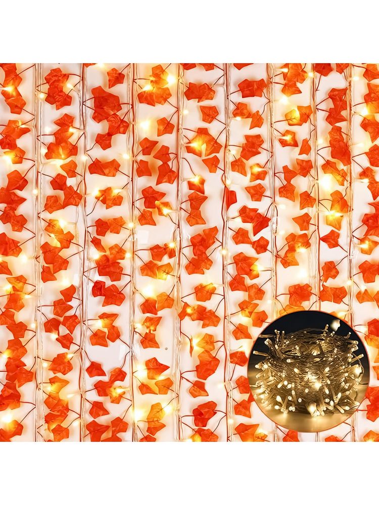 Special You Maple Artificial Vines for Decor with Fairy Light for Aesthetic Room Decor (Pack Of 6)-image-8