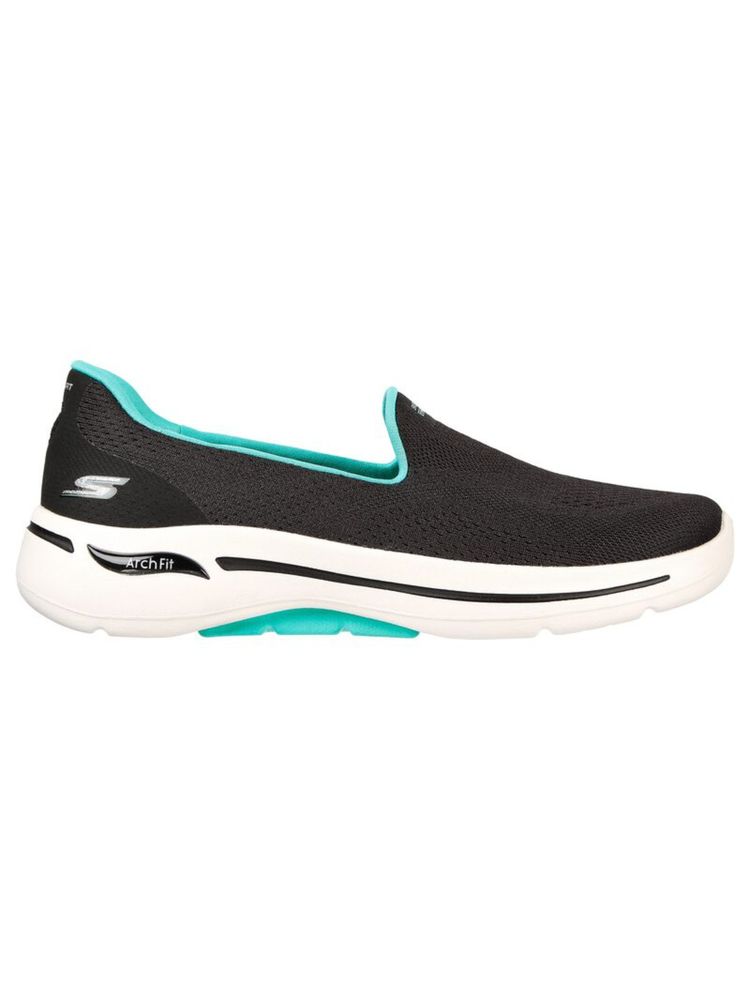 SKECHERS Go Walk Arch Fit - Imagined Black Walking Slip On Sports Shoes-image-28
