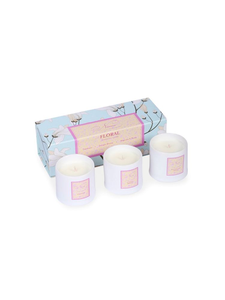 Niana Floral Collection - Set Of 3 Candles-image-37