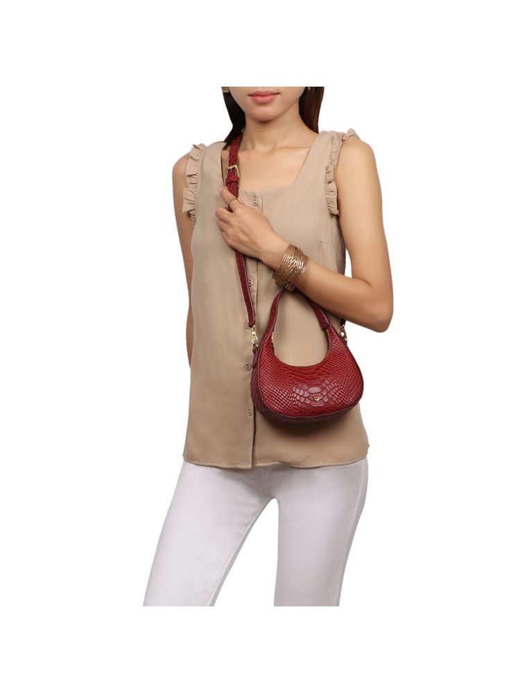 Hidesign Rosario 02 Red Women's Crossbody - (18 X 11 X 5 Cms) (L)-picture-22