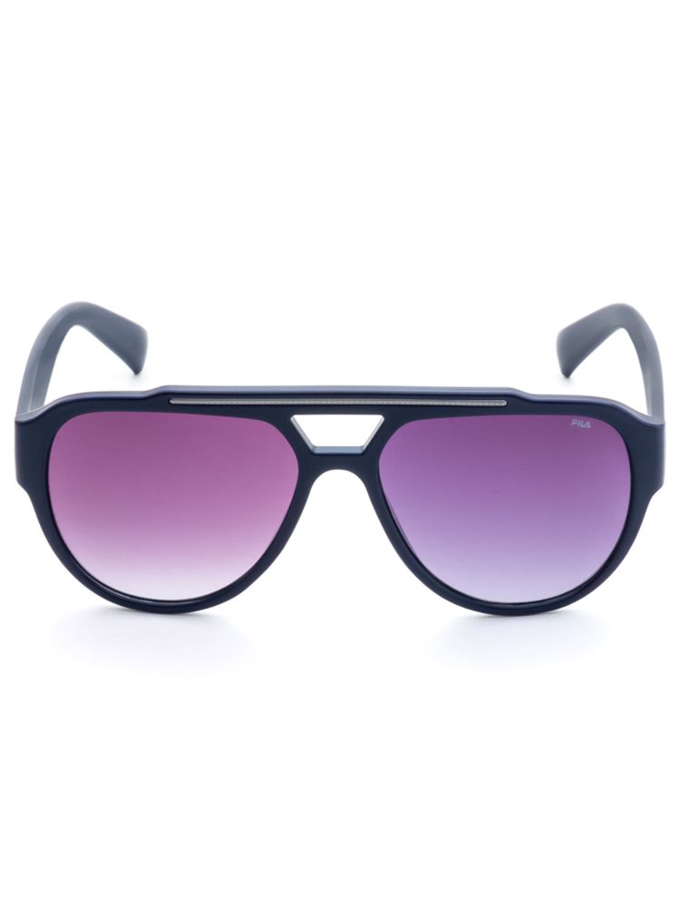 FILA Full UV Protected Gradient Purple Lens Full Rim Pilot Sunglasses (57)-picture-22