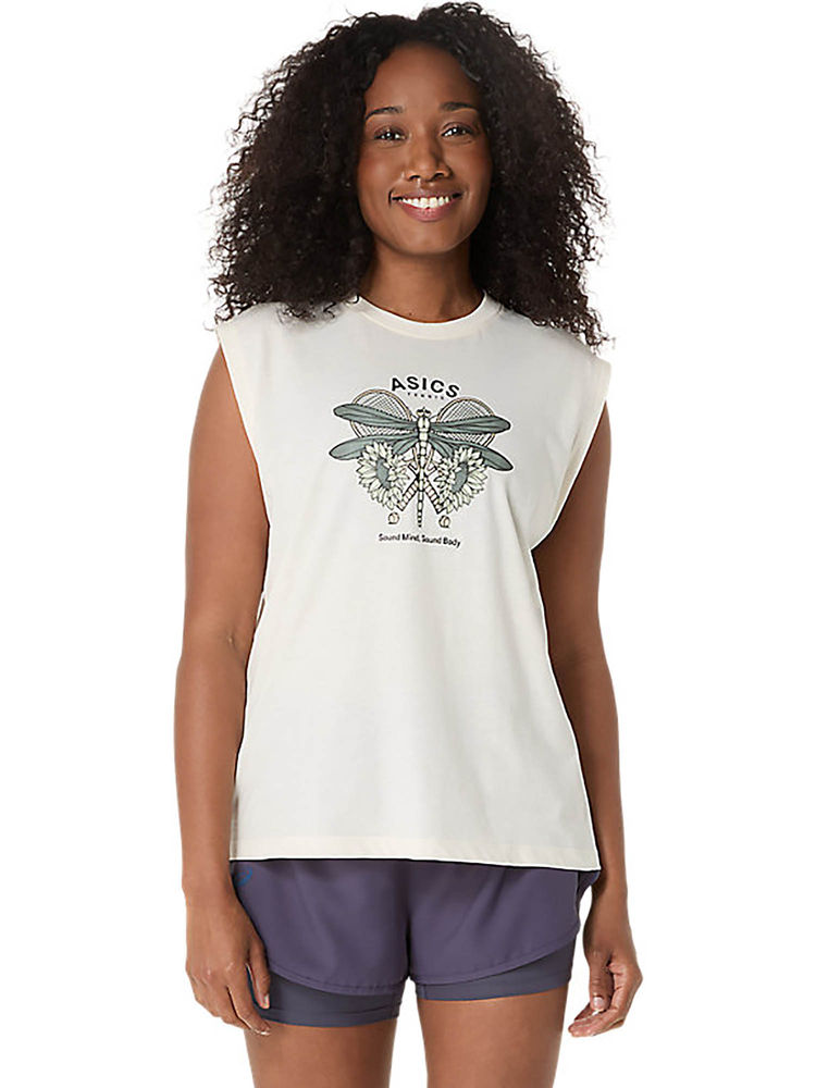 ASICS Women's White Game Seasonal Graphic Top-picture-18