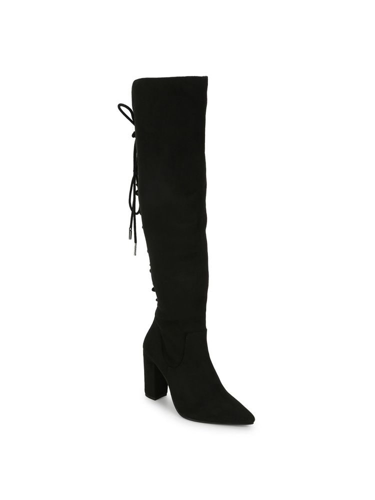 Truffle Collection Black Solid Boots