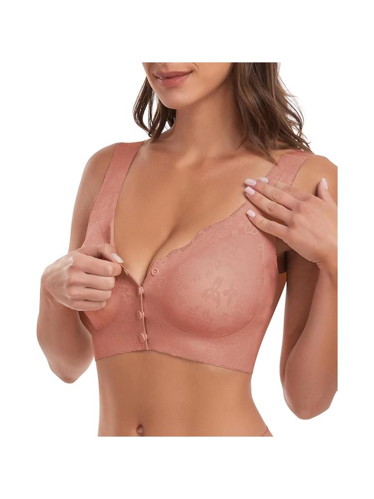 BRACHY Women Non-Wired Maternity Breastfeeding Nursing Bra-picture-26