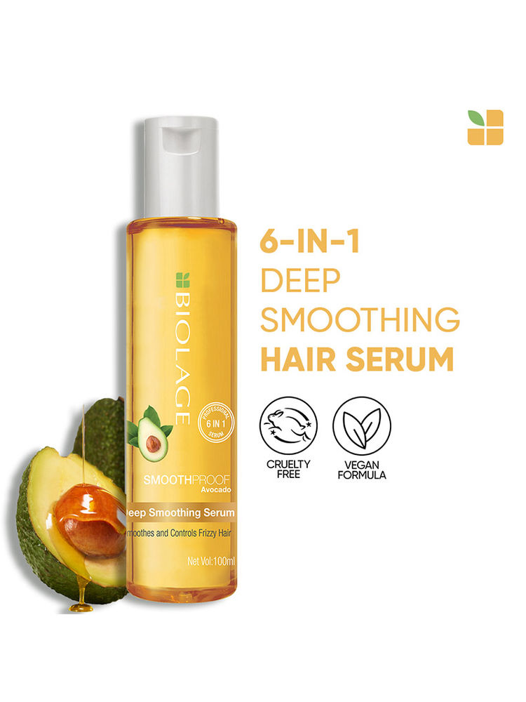 Matrix Biolage Smoothproof Professional 6-in-1 Deep Smoothening Hair Serum for Dry and Frizzy Hair