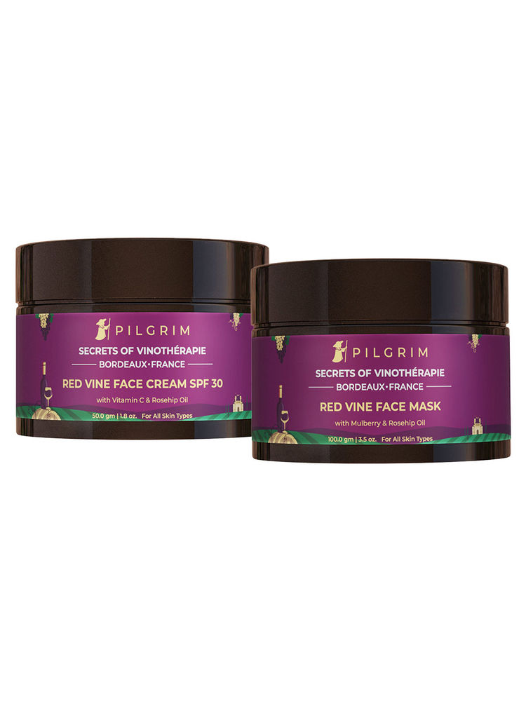 Pilgrim Red Vine Mask & Moisturise Combo