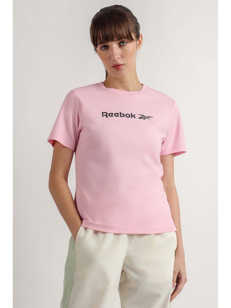 Reebok Women Pink Solid T-Shirt-picture-27