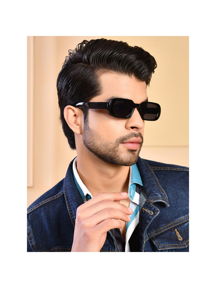 ROYAL SON Narrow Rectangle UV Protection Sunglasses For Women Sunglasses Black - CHIWM00120-C1-picture-14
