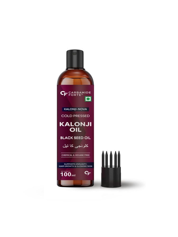 Carbamide Forte Cold Pressed Kalonji Hair Oil & Black Seed Oil - Kalonji Oil For Hair Growth
