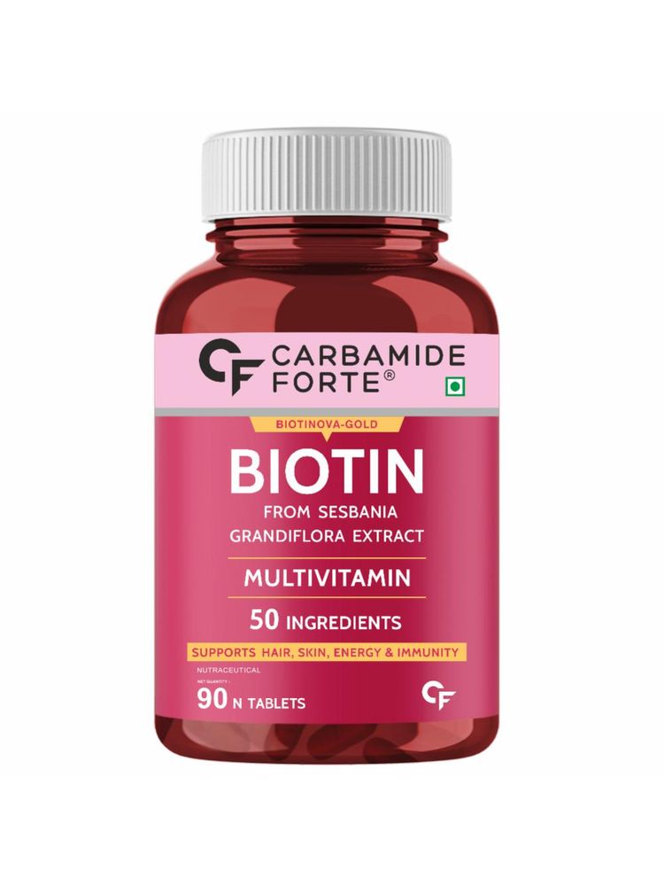 Carbamide Forte Biotin from Sesbania Grandiflora Extract & Multivitamin with 50 Ingredients