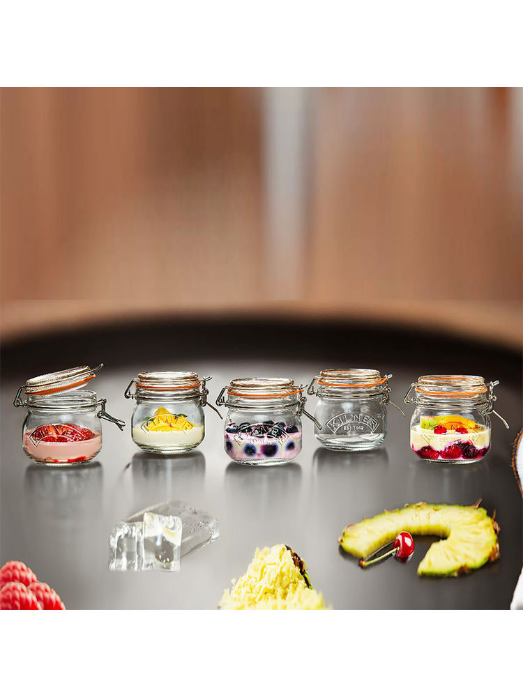 Kilner The Classic Clip Top Round Jars - Set of 5 (0.5 Litre)-picture-24