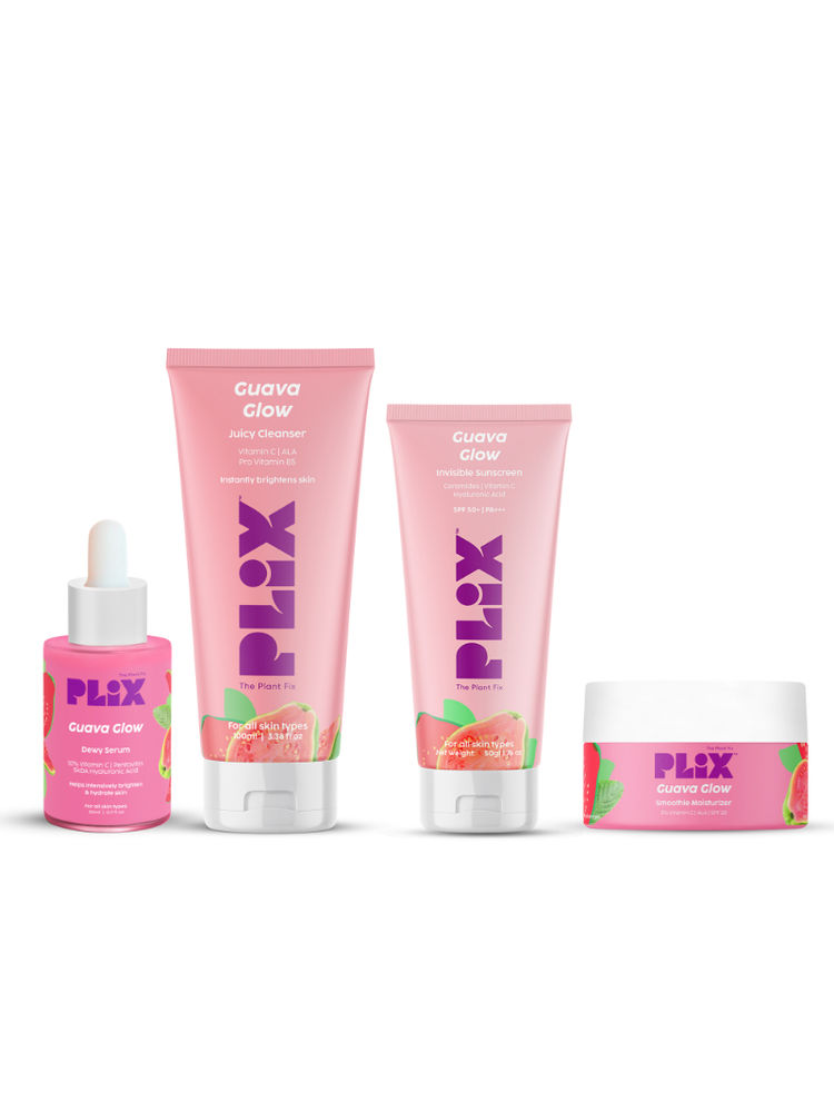 Plix Guava Even Tone Kit With Cleanser, Under Eye Gel, SPF 50+ Sunscreen & 10% Vitamin C Serum-image-33