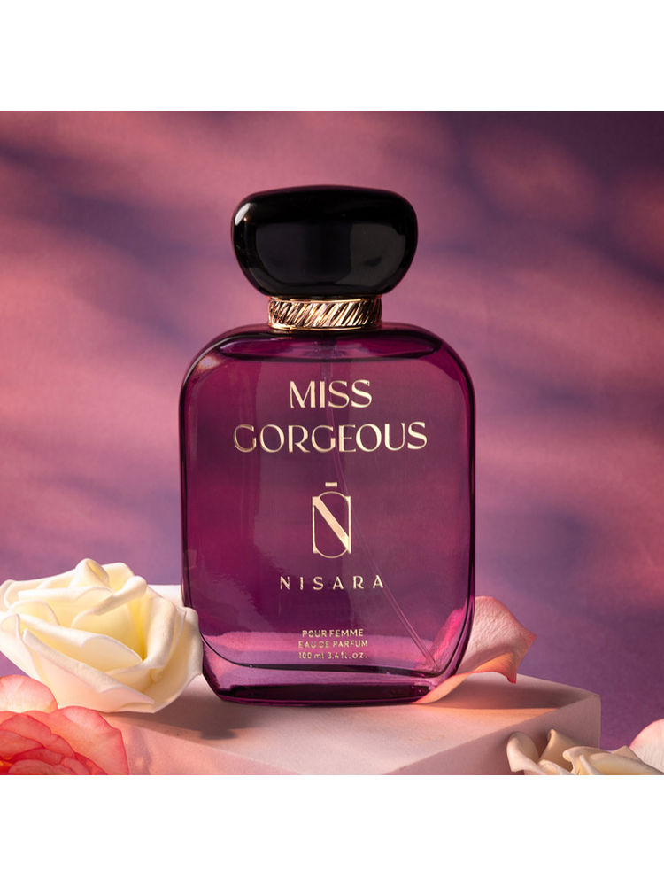NISARA Miss Gorgeous - Perfume For Woman,Eau De Parfum,Long Lasting Floral Fruity & Green Fragrance-image-49