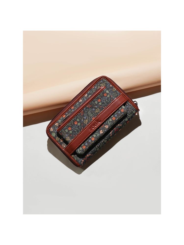 Zouk Classic Zipper Wallet- Kashmir Royals-image-7