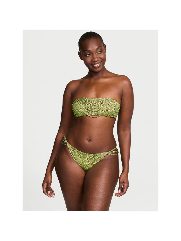 Victoria's Secret Yellow Swim Vs Archives Strappy Hardware Bandeau Bikini Top-image-16