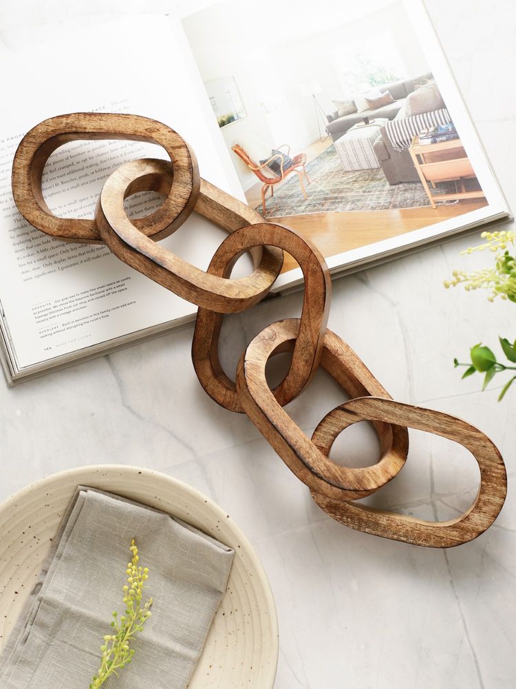 Glimpse Homes Brown Wooden Chain-image-16