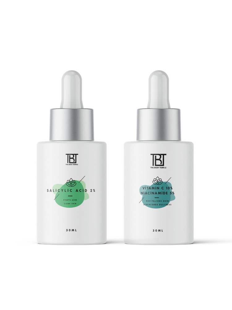 The Body Temple Salicylic Acid 2% & Vitamin C 10% + Niacinamide 5% (30Ml Each - Pack Of 1)-picture-27