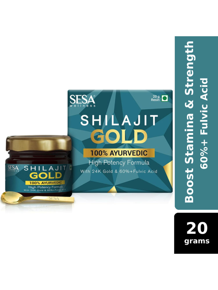 SESA Shilajit Gold Resin With 24K Gold & 60%+ Fulvic Acid-picture-19