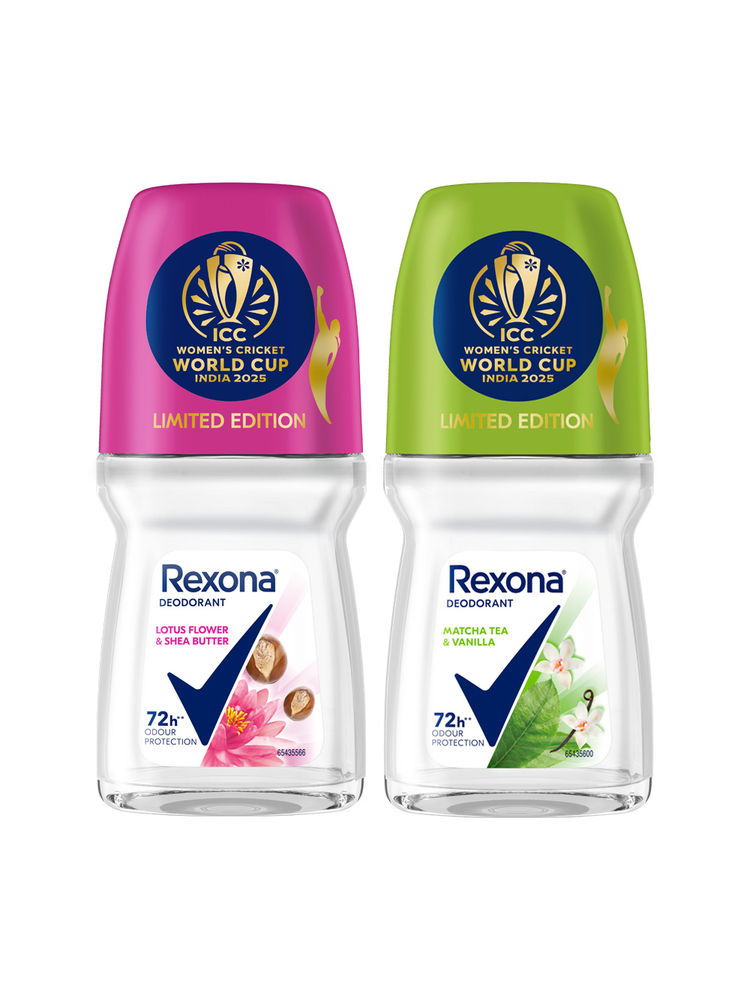 Rexona Lotus Flower & Shea Butter And Matcha Tea & Vanilla Antiperspirant Roll-On - Pack Of 2