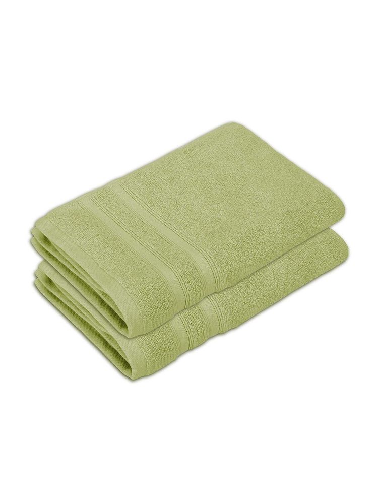 Boutique Living Zen Living Cotton Bamboo 550 Gsm Green Hand Towels (Pack of 2)-picture-15